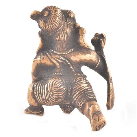 Brass Crawling Baby Ganesha Statue