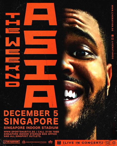 Ticketing details for The Weeknd's maiden show in Singapore announced