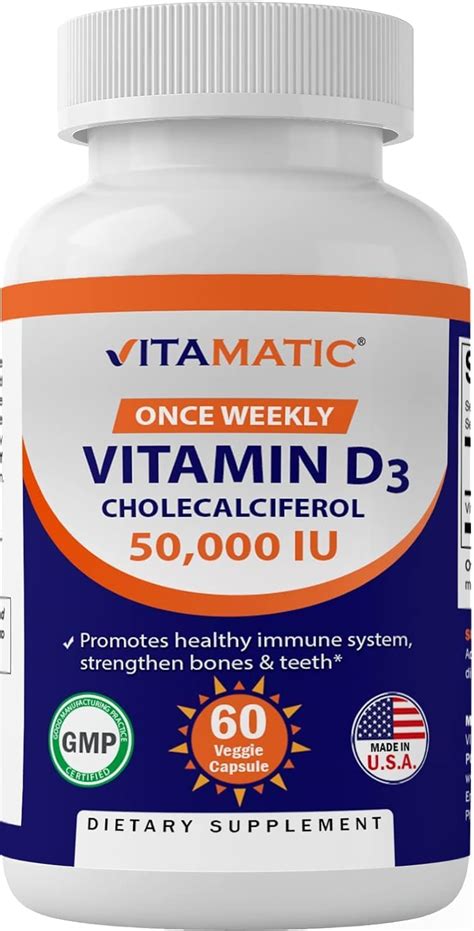 Gujisa Vitamin D3 50,000 IU (as Cholecalciferol), Once Weekly Dose ...