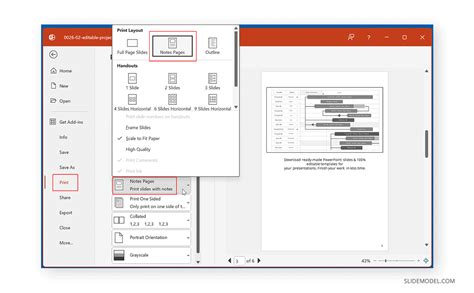 Image result for How to Print PowerPoint Slides with Notes