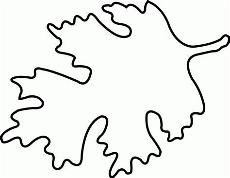Large Fall Leaves Printable