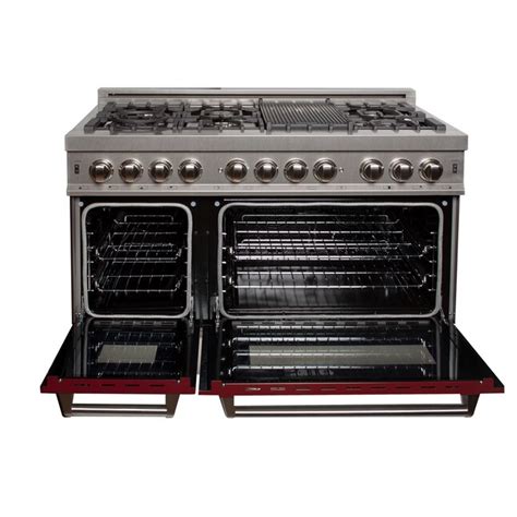ZLINE KITCHEN & BATH Legacy 48-in 4.2-cu ft / 1.8-cu ft Convection Oven ...