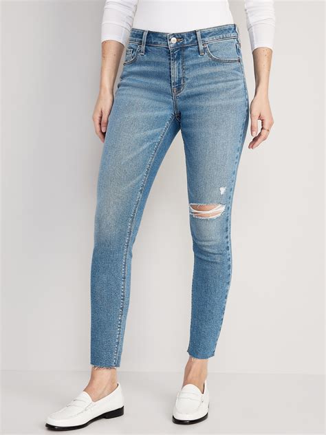 Dark Wash Mid Rise Jeans | Old Navy