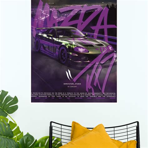 Mazda Rx-7 Poster | Cars Posters – The Poster Valley