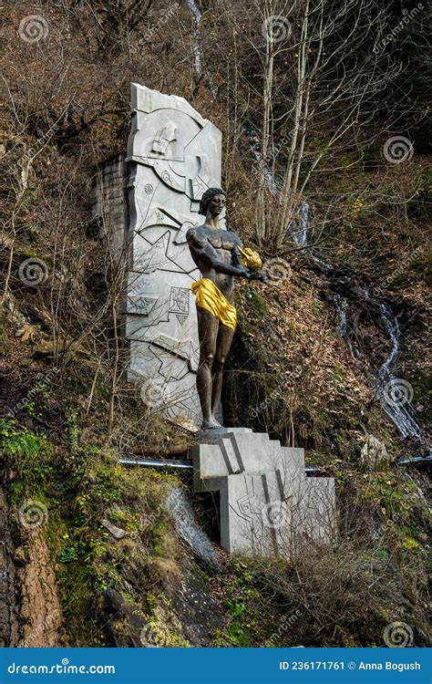 City Resort with Mineral Water Springs Borjomi Stock Image - Image of ...