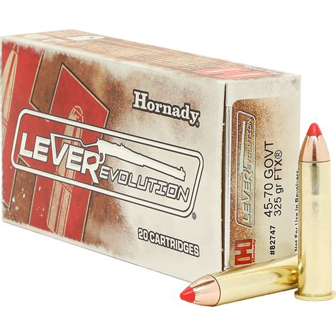 Hornady FTX LEVERevolution .45-70 Government 325-Grain Rifle Ammunition ...