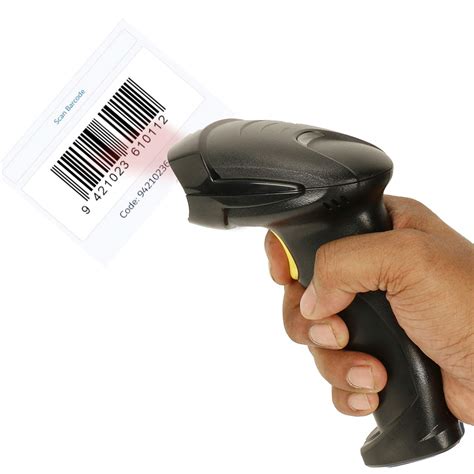 NISHICA Laser Barcode Scanner, Handheld 1 D USB Wired Barcode Reader ...