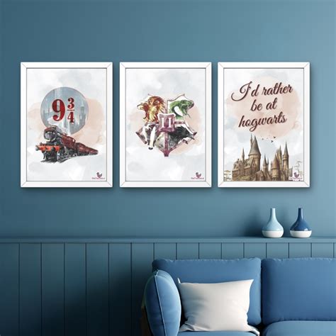 Harry Potter A3 Wall Frames – Set of 3 – KabutarKhana