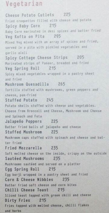 Menu at Mother Cluckers, Bengaluru