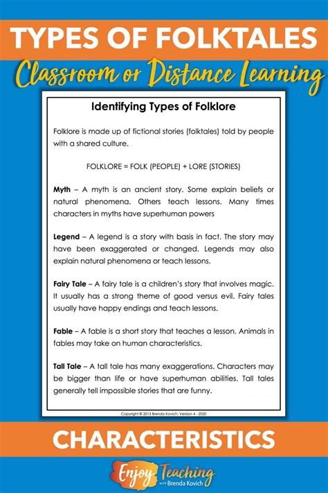 Teaching Folktales with Literature Activities for Kids