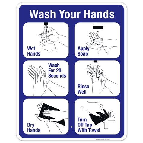 Image result for Hand Washing Sign Steps