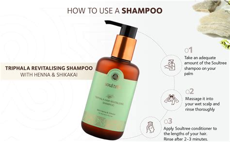 Buy SoulTree Triphala Revitalising Shampoo with Henna and Shikakai ...