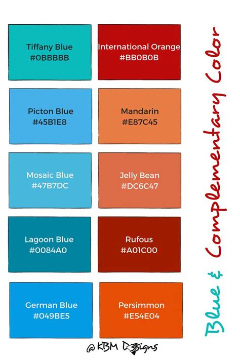 Image result for Bright Blue Complementary Colors