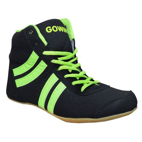 Buy Gowin Unisex Venom Black Lime Kabaddi/Wrestling Shoes(10 UK/IND) at ...