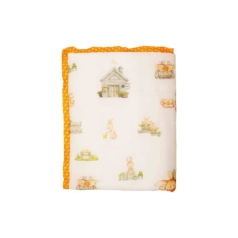 Mr. Marshmallow the Bunny - Winter Baby Quilt – snugglyspaces