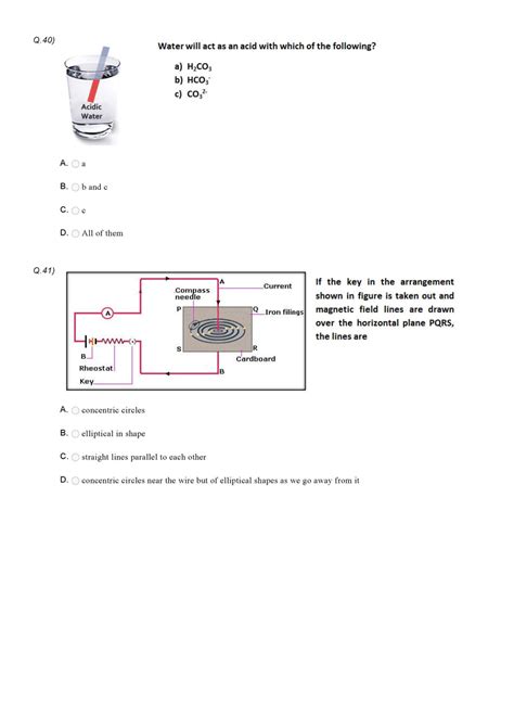 Science Olympiad Class 10 - Sample question paper 29 | Olympiad tester