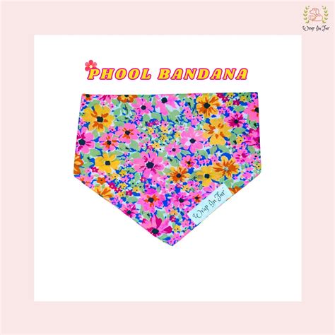 Shop Phool Dog Bandana Online at ₹369 – Wrapinfur