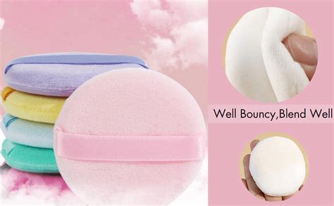 TWIREY Makeup Sponge Beauty Facial Makeup Sponge Round Face Powder Pad ...