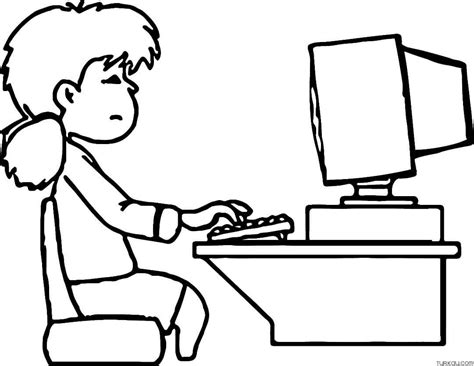 Laptop Coloring Page 的图像结果