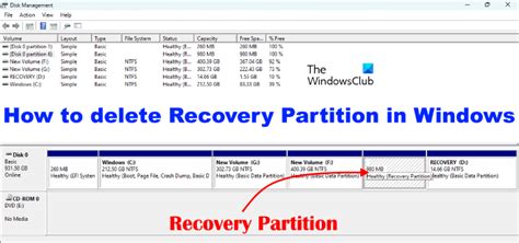 How to Remove Healthy Recovery Partition 的图像结果
