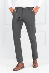 Men's Dark Grey Stretchable Formal Trouser