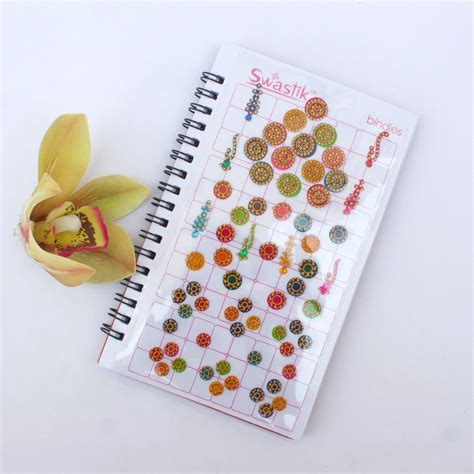 Assorted Design Multicolour Stone Border Fancy Velvet Bridal Bindis St ...