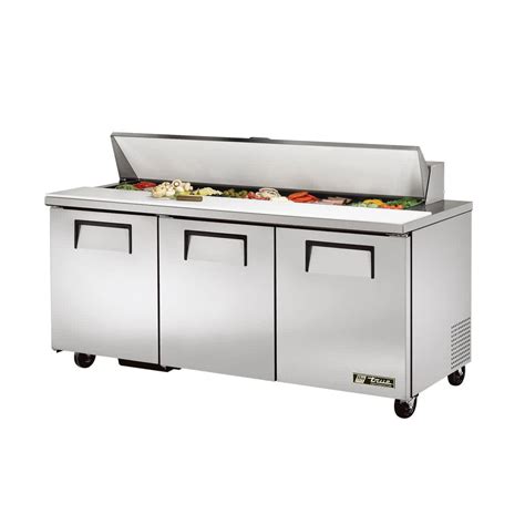 True TSSU-72-18-HC 72" 18 Pan Salad/Sandwich Prep Table ☑️ Canada Food ...