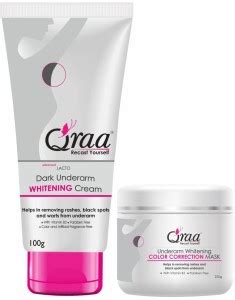 Qraa Underarm Whitening Kit for Dark Underarms Price in India - Buy ...