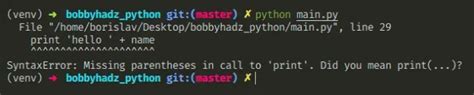 Image result for Python Print Syntax Error