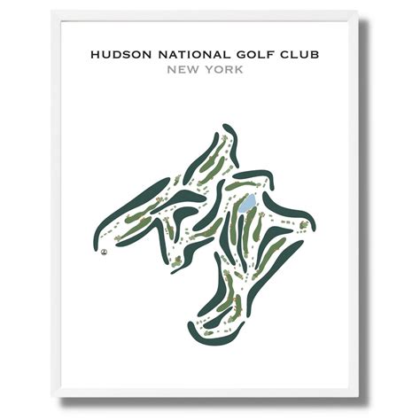 Hudson National Golf Club NY Golf Course Map Home Decor - Etsy