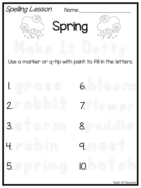 Image result for Spring a Words for First Graders