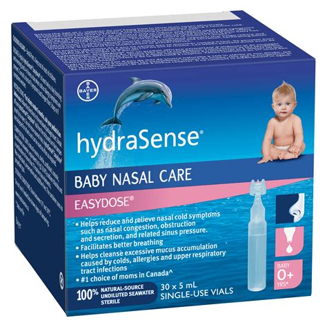 Easydose Saline Nasal Drops for Babies | hydraSense® Canada