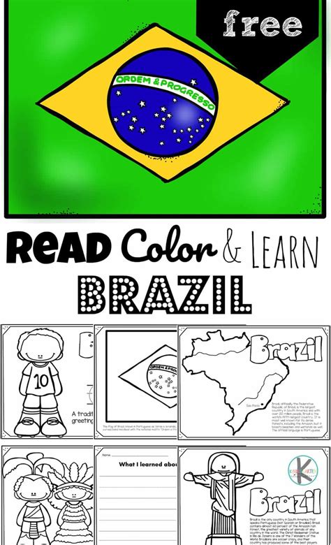 Brazil Map Coloring Page
