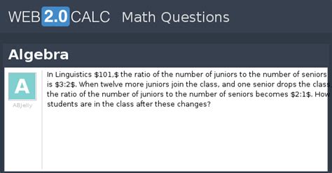 View question - Algebra