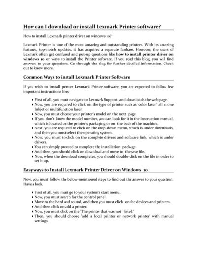 Image result for Lexmark Printer Software