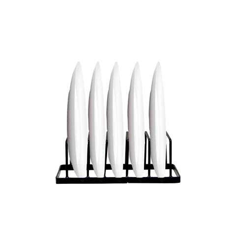 INTENSE ART Metal Plate Stand for Kitchen Cabinet/Plate Rack Organizer ...