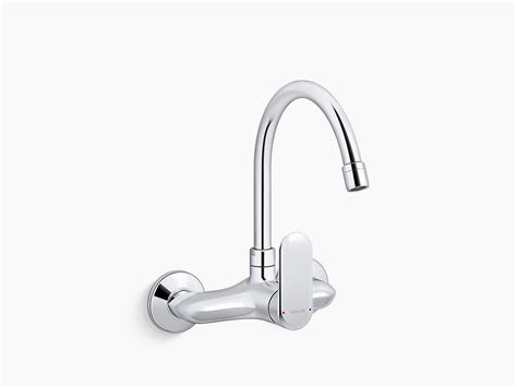 Kohler Kumin Wall-Mount Kitchen Faucet 99483IN-A4-CP | Polished Chrome ...