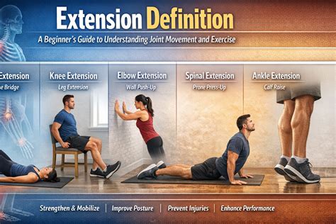 Extension Definition: A Beginner's Guide to Understanding Joint Movement and Exercise