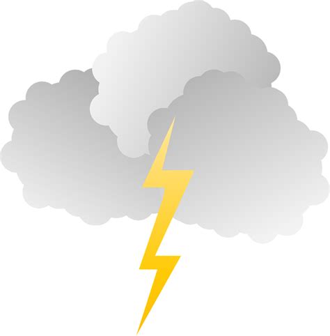 Storm Clouds Lightning Clip Art