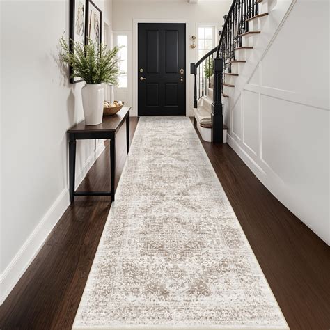 Washable 2'6''x14' Runner Rug - Non-Slip Vintage Runner Rug for ...
