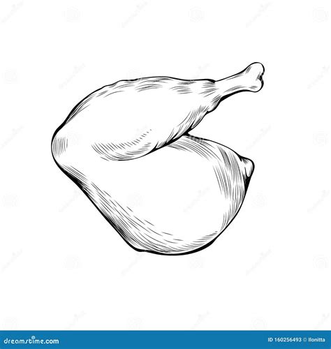 Chicken Leg Drawing