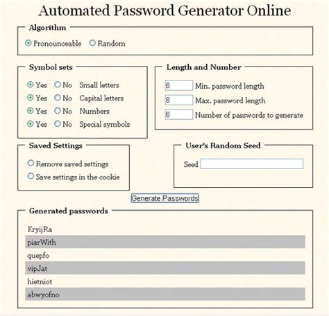 Image result for Generate Random Passwords