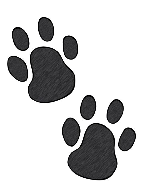 Paw print wildcats on dog paws paw tattoos and clip art image 3 – Clipartix