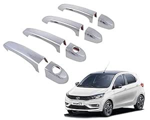 Auto E-Shopping Car Handle Latch Cover Scratch Guard Chrome Finish ...
