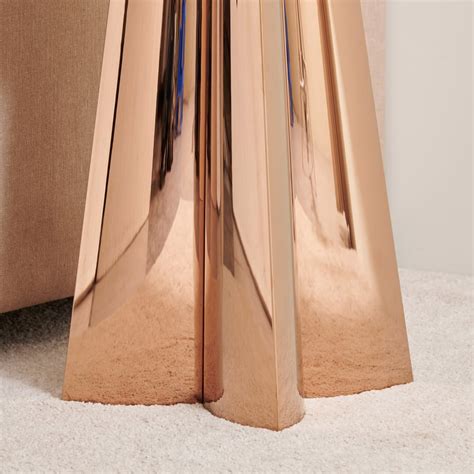 Buy Ernet Sintered Stone Top End Table - Gold from Home Centre at just ...