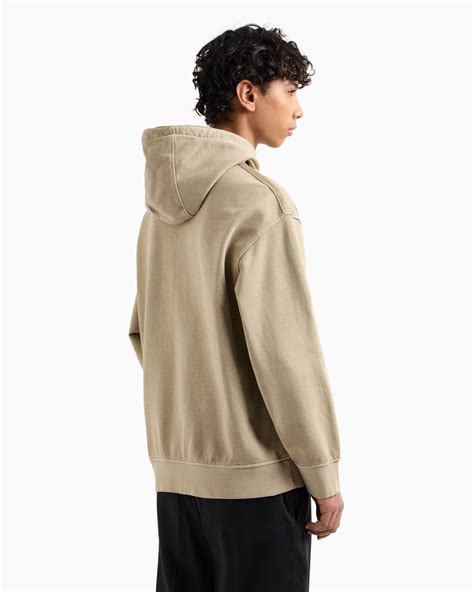 French terry cotton hoodie | Armani Exchange