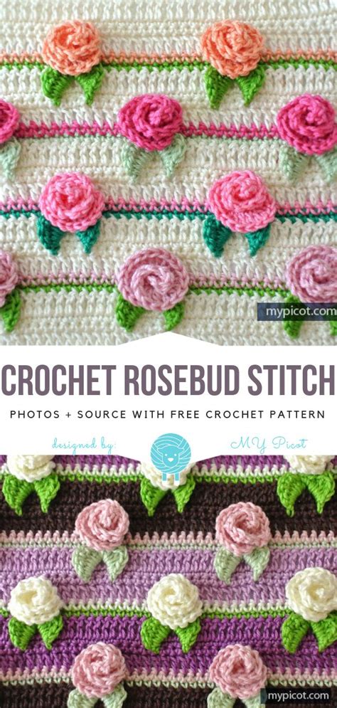 Image result for Small Rosebud Crochet PDF Free Patterns