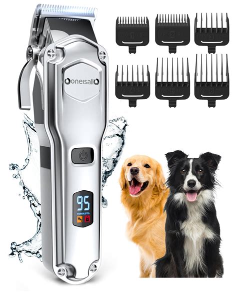 oneisall Dog Clippers for Grooming for Thick Heavy Coats/Low Noise ...