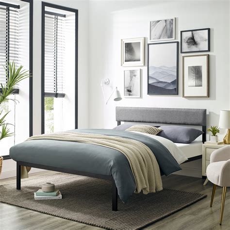 Classic Brands Mercer Metal Bed Frame with Dark Grey India | Ubuy