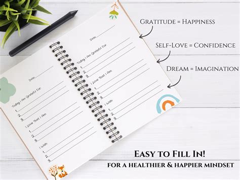 Personalized Children's Daily Gratitude Journal, Custom Kids Journal ...